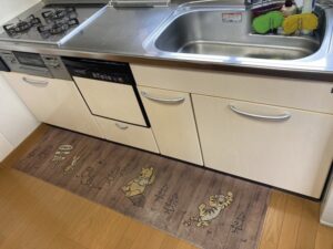 福岡キッチン取付け隊　スライドオープン食洗機の取替　施工前